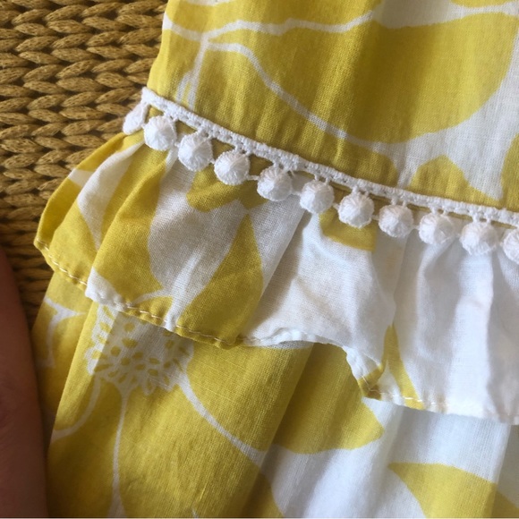 Roz & Ali Tiered Yellow Floral Dress - Picture 4 of 7